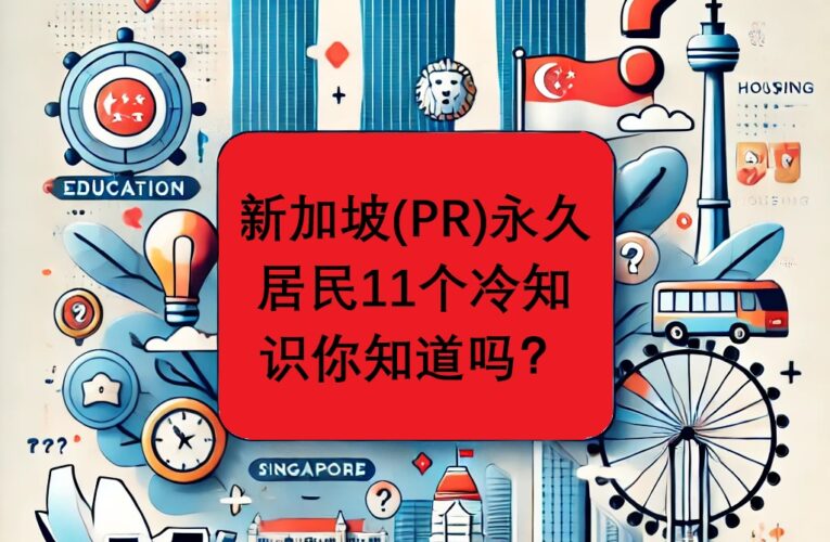 🇸🇬《新加坡PR永久居民冷知识大全：你可能不知道的11件事！》