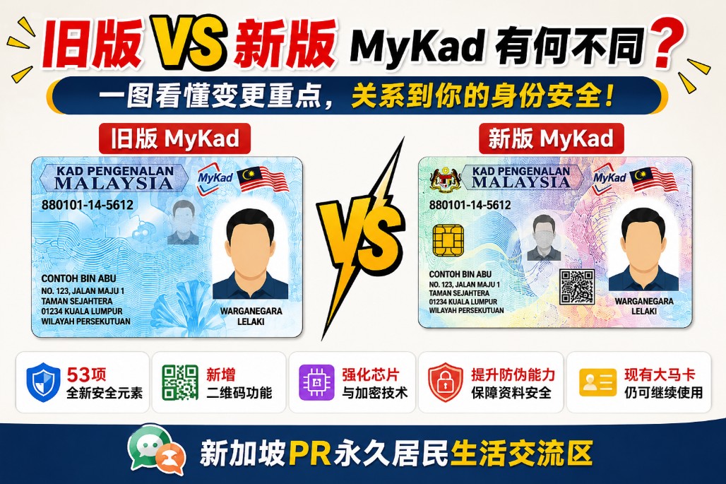 马来西亚新版 MyKad 即将推出！53项安全升级、二维码功能、数码身份时代来临 - 新加坡PR永久居民交流区
